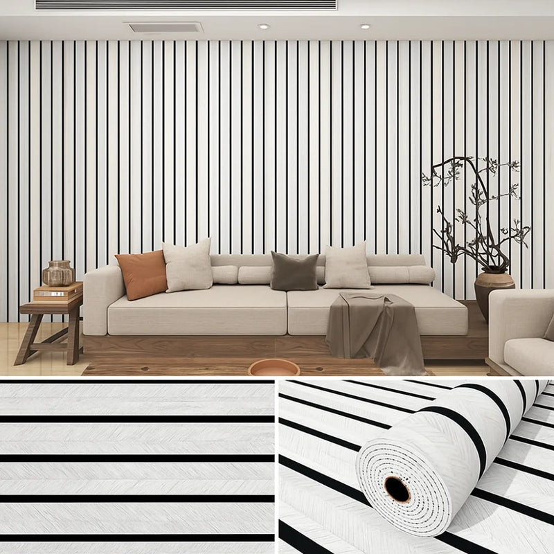 Waterproof Wall Stickers Moisture-proof 40cm Width Foam Wall Stickers Thick Foam 3/5/10m Length Self-adhesive Wallpaper Ceiling