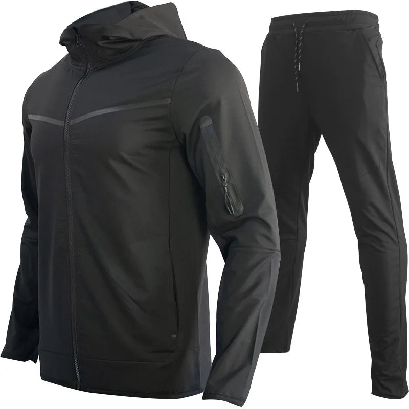 Men's new jogging suit, sweater, hoodie, jacket, sweatpants, 2 - piece fashion casual autumn and winter - View 8 | SAMAG