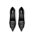 Leather Black Fashion Stiletto High Heels Women's 2025 New Pointed Shallow Mouth Single Shoes
