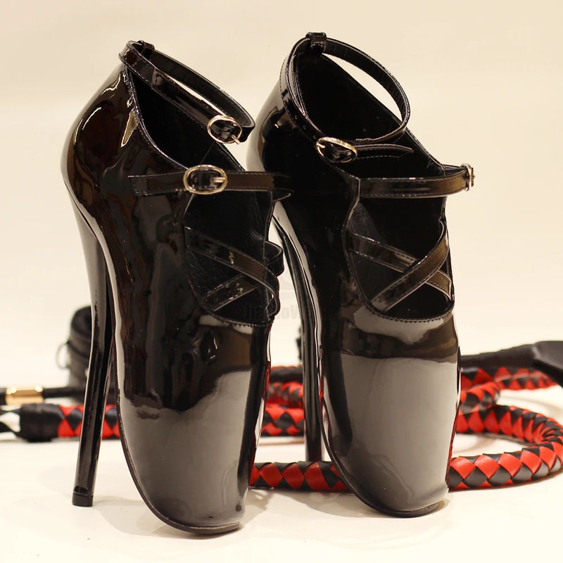 7''Spike Heel Ballet Shoes 18cm Heels Extreme High Heel Pumps