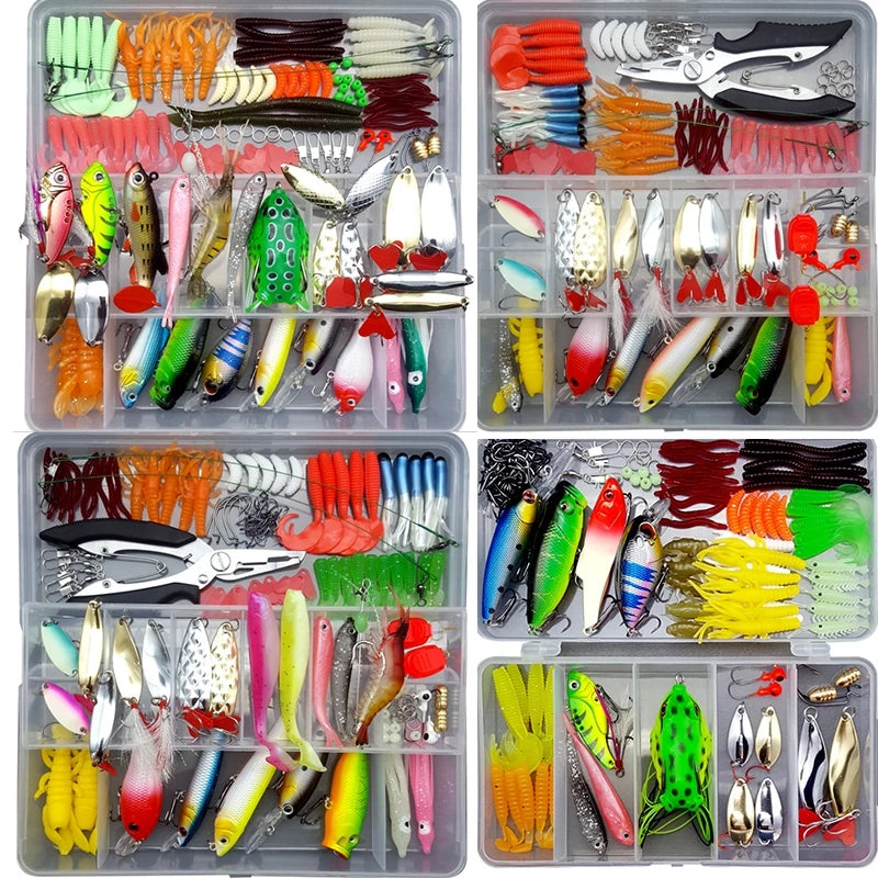 Fishing Lure Kit Soft and Hard Bait Set Gear Layer Minnow | SAMAG