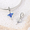 925 Sterling Silver Ocean Theme Charm Beads For Women Blue Wave Dolphin Seashell Compatible Summer Beach Vacation Jewelry