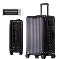 KLQDZMS German All Aluminum Magnesium Alloy Luggage 20 Inch Boarding Suitcase 28 Large Capacity Travel Business Leather Suitcase