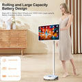 Portable TV Smart Stand Monitor 32 Inch LCD TV Android 13 LCD Smart Digital Displays Portable Touch Screen TV