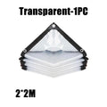 Thick Transparent PVC Tarp Heavy Duty Waterproof Weatherproof Cover for Outdoor Patio Garden Balcony Greenhouse and Rain Shelter
