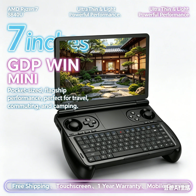 Thunder Strong GPD WIN Mini AMD AI 9 HX 370 7 Inch Premium Handheld GamePad Tablet 32GB RAM 2TB PCIE4.0 Pocket Mini Laptop Game