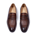 Luxury Slip On Dress Shoes Men Genuine Leather Italian Loafer Shoes For Men Black Brown Brand Formal Oxford Men Casual Shoes