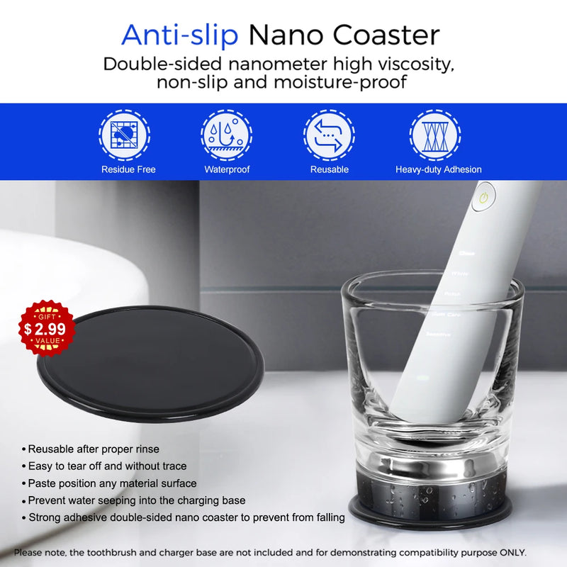 Replacement Charging Glass Cup for Philips Sonicare Electric Toothbrush HX9382 HX9360 HX9340 Charger Cup Part for HX9100 CBA1001
