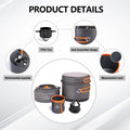 Camping Tableware Outdoor Cookware Set Pots Tourist kettle coffee cup filte Kitchen Equipment Gear Utensils Hiking Picnic Travel