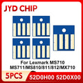 MS710 52D0H00 52D0X00 Toner Cartridge Chip MS811 MS711 for Lexmark MS811 MS810 MS812 MX710 MX711 MX810 MX811 MX812 Printer
