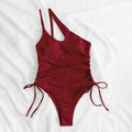 S-XL Shiny Swimwear Women Beach One Piece Swimsuit | SAMAG