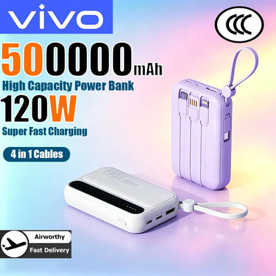 VIVO 500000mAh Power Bank 120W Super Fast Charging | SAMAG