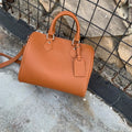 Genuine Grade Leather Women's Shoulder Crossbody Bag Luxury Designer Brand Female Handbag Fashion Soft Cowhide Ladies Boston Bag