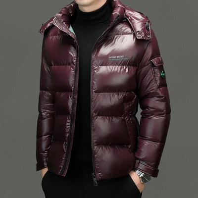 Thick Warm Bright Down Jackets Winter Men's Casual Loose | SAMAG