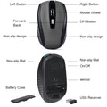 2.4G Wireless Mouse 2.4Ghz Gaming Mouse 6D Optical Wireless Mouse Slim Mini Noiseless Mice  DPI1600 for Macbook PC Laptop