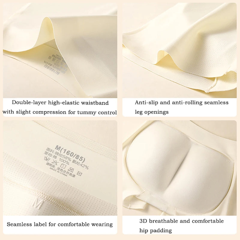 Padded Shapewear For Women High Waist Hip Enhancer Body Shaper Shorts Seamless Underwear Tummy Control Butt Lifter Panties