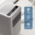 8000 BTU Portable Air Conditioners with Remote Control, 350 Sq.Ft Max. 50dB Portable AC Unit, Dehumidifier, Fan, Sleep, 24H Timer & Installation Kit, ETL Certified, Dark Grey