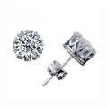 Classic Green AAA Cubic Zirconia Stud Earrings Round Crystal Girl Ear Studs For Women Multicolor Fashion Jewelry brincos AE176