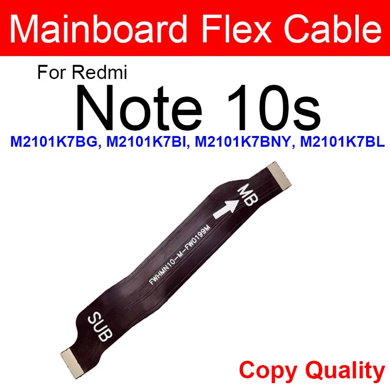 LCD Motherboard Connector Flex Cable For Xiaomi Redmi Note 10 Note 10S Note 10 Pro Max 5G Mainboard LCD Display Connector Ribbon