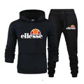 Trendy Hoodie Set Autumn Campus New Stripe Printed Casual Pants, Essential for Men | SAMAG