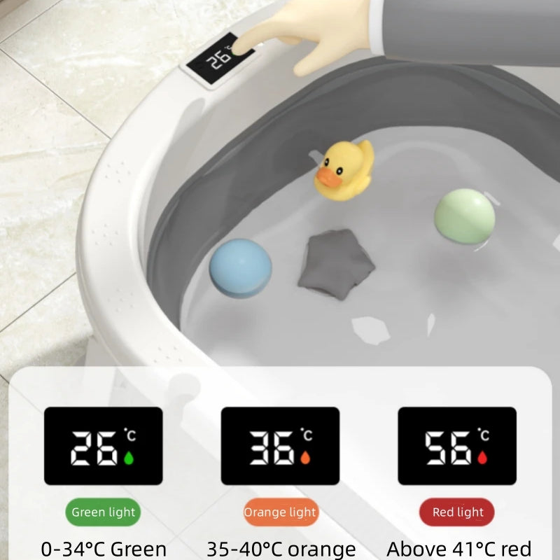 Baby bath tub Warm bath tub Baby foldable toddler sitting and lying Toddler household bathroom items