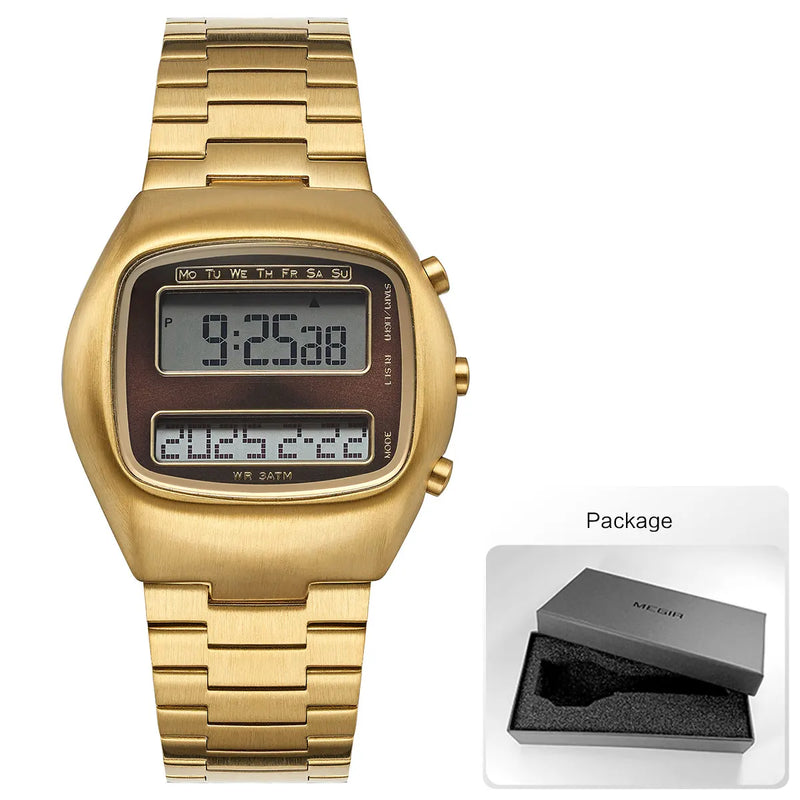 Fashion Electronic Watch for Men Dual - Screen with Luminous Backlight Year Month Date Week Unisex - Visuel 7 | SAMAG