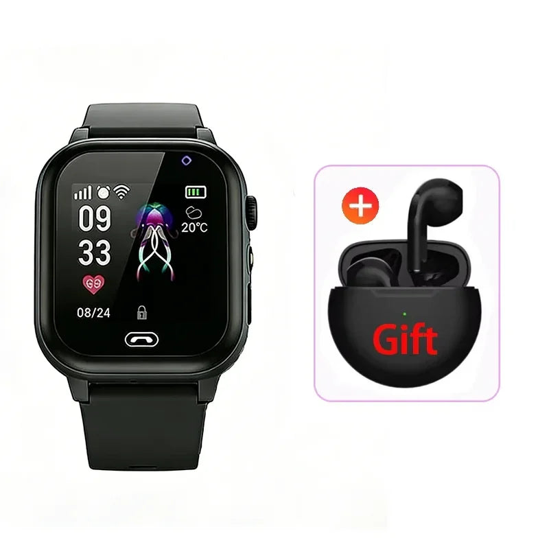 Lenovo NEW 5G GPS Children Smart Watch Camera SOS Call Waterproof SIM Card Support Earphone HD Video Kids reloj inteligente Boy