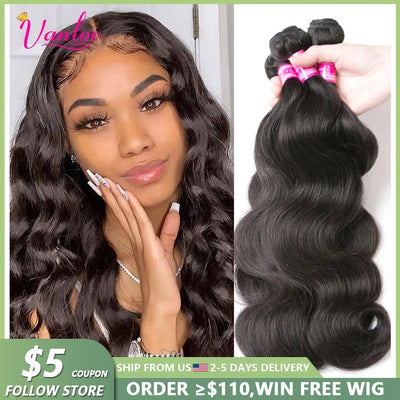 Vanlov Brazilian Body Wave Hair Bundles Human Weave | SAMAG