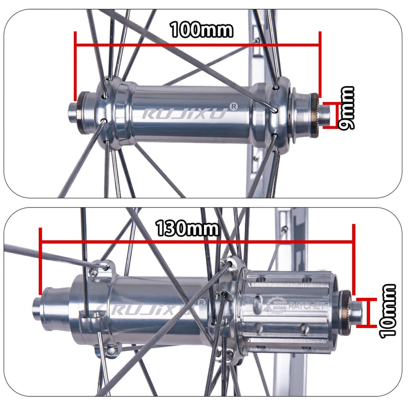 RUJIXU Ultra - Light Road Bicycle Wheelset 700C36T60T - View 3 | SAMAG