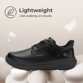 Fitville Men'S Shoes Wide Width Leather Slip-On Casual Shoes Lightweight For Swollen Feet With Arch Support Pain Relief