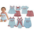 Summer Sibling Baby Boys Girls Park Ruffles Shirts | SAMAG