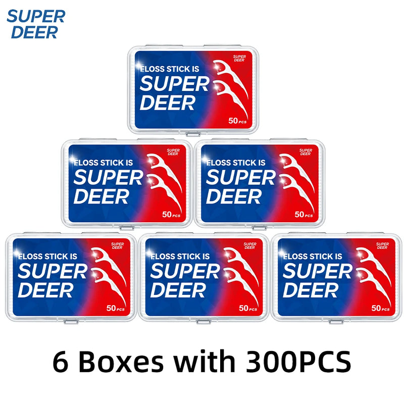 1/3/6/20 Box Portable Disposable Dental Floss Plastic Toothpick High-tension Dental Floss Stick Dental Floss Box ﻿Oral Care