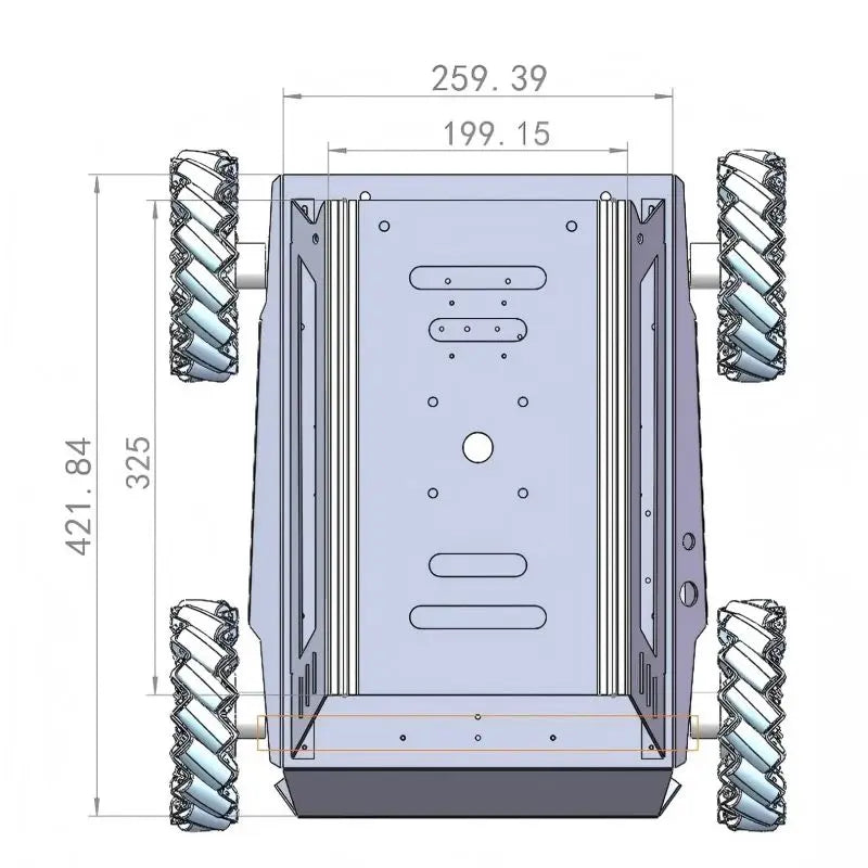 80kg Load Heavy Duty Metal Car Chassis 152mm Mecanum Wheel Trolley Omnidirectional V5Max Mobile Robot for Arduino Robot DIY Kit