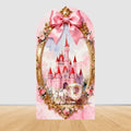 Fairy Tale Castle Butterfly Floral Arch Backdrop Cover Princess Girl Birthday Baby Shower Party Decor Photography Backgrounds