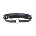 Newest Women Sexy Elasticity Harness Heart Fashion Bondage Goth Decor Garter Belt Thigh Harness Leather Lingerie for Stockings