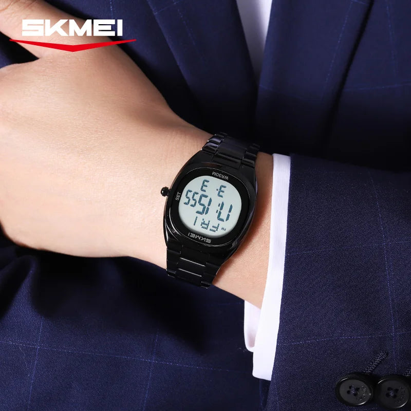 SKMEI 2419 Fashion Electronic Watch Multifunctional Luminous Calendar Alarm Clock Sports Simple Business Digital Watches for Man