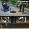 Sewer Pipe Inspection Camera With Keyboard Meter Counter,10" IPS Screen 7mm 512hz Self-Leveling AHD1080P Sewer Drain Borescope
