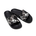 PG PATSY GARIS  New Fashionable Classic Simplicity Women's Slippers PVC Material Letter Printing Casual Flat Bottom Slippers