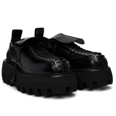 Genuine Leather England Wide Version Derby Shoes Men's | SAMAG