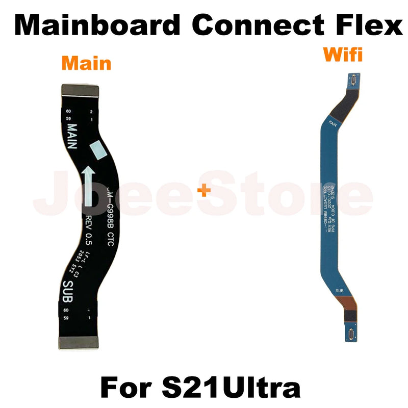 Motherboard Connect Flex For Samsung Galaxy S20 S21 S22 S23 S24 Plus Ultra LCD Display Wifi Signal Connect Mainboard Flex Cable