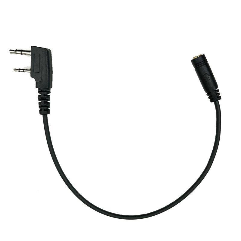 2-Pin to 3.5mm Female Audio Adapter Cable for Baofeng Kenwood TYT QUANSHENG Walkie Talkie Headset Transfer Earphone Audio Phone
