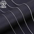 18K Gold Snake Chains Necklace 925 Sterling Silver Men's 1mm 2mm 3mm Chains Jewelry For Women Long Chains Accessories Gifts