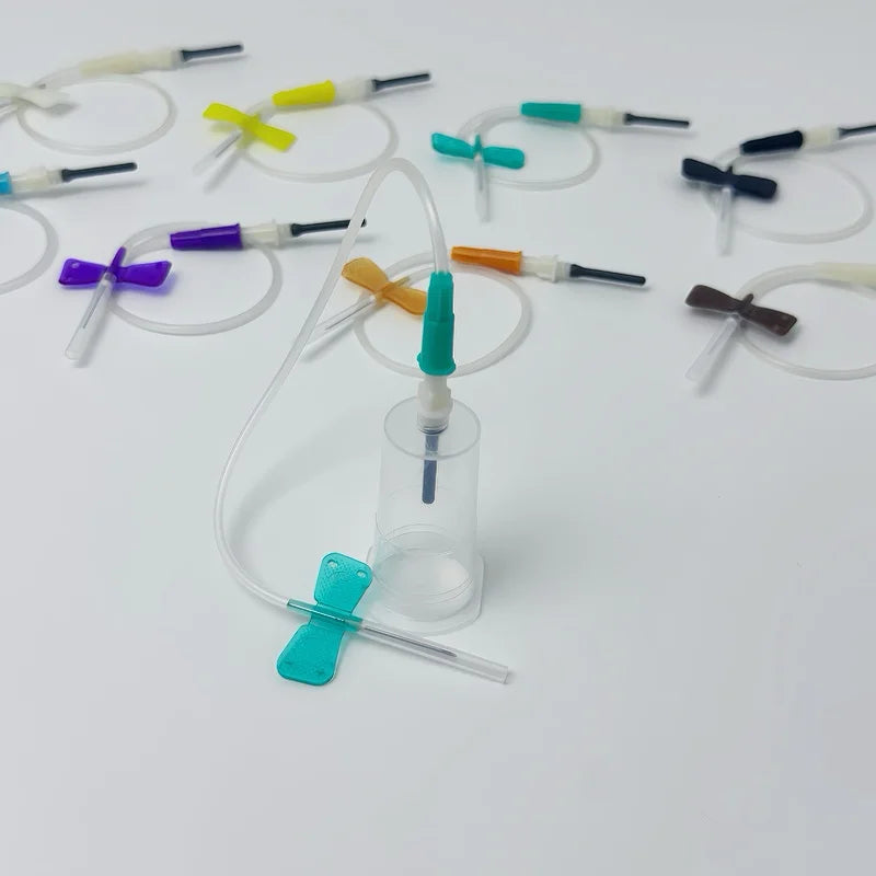 50-Pack Disposable Blood Collection Kits with Dual-Use Needles and Holder, Sterile Blood Collection Combo