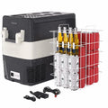 53QT 12V Car Refrigerator 50L Portable Fridge Freezer, 0F-50F Electric Cooler, AC/DC For Truck Boat RV Camping Travel