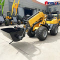 Customized Small Telescopic Loader Boom Wheel Loader 1ton, Front-End Electric Garden and Farm Loader.