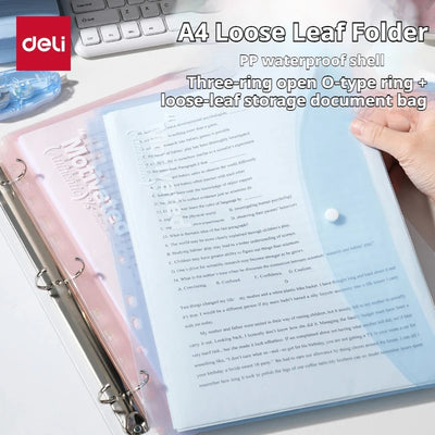 Large Capacity 3 - Ring Binder with Pockets for A4 Paper | SAMAG