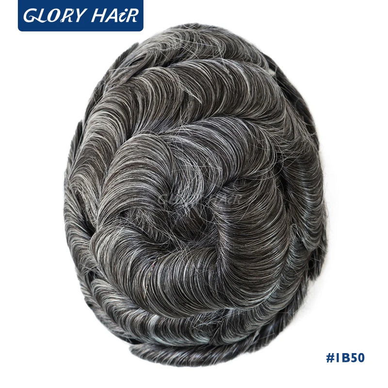Dura Australia Men Toupee Breathable Lace With PU Male Hair Prosthesis Wig Breathable Men's Capillary Prosthesis System