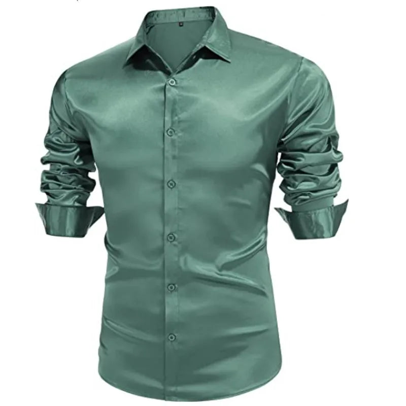 Premium Men's Ultra-Stretch Shirt - High-Quality Silky | SAMAG
