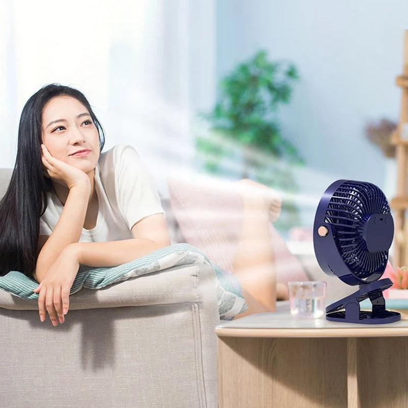 New 3 in 1 Portable Mini Clip Fan Rechargeable Air Circulator Wireless Electric Fan With Led Light Clip-on Home handheld Fan