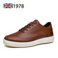 High Quality Men's Genuine Leather Shoes Summer Comfortable Sneakers Fashion Men Shoes Soft Leather Versatile Skateboard Shoes